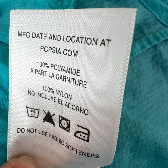 Patagonia Houdini Aqua Blue Windbreaker Jacket Snap-T Pullover Size X-Small XS - Picture 11 of 11